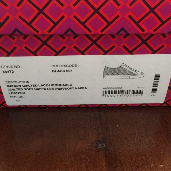 Tory Burch Marion Quilted Lace up Sneaker - Picture 4 of 5